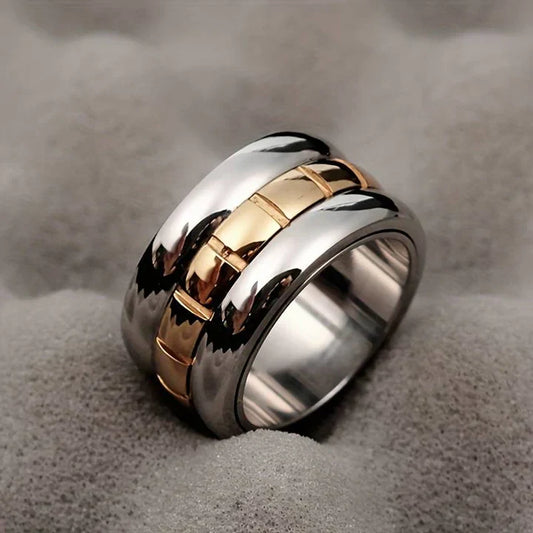 Vintage Ring aus Gold und Silber